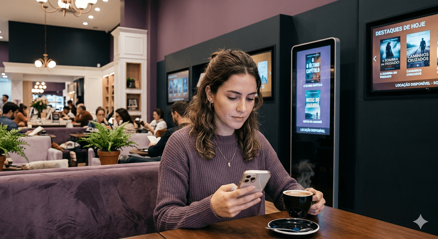 Person reading in a Corbi digital environment