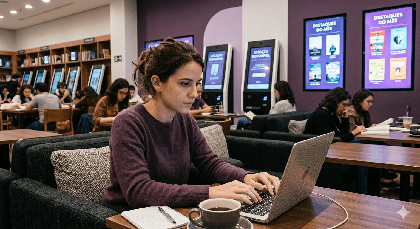 Writer creating in a Corbi digital environment